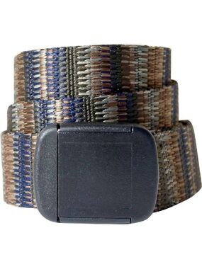 Bison Designs T-Lock Belt, Brown and Blue, size Medium